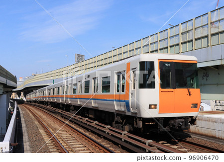 Kintetsu Series 7000 train at Bentencho Station 96906470