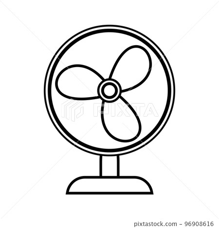 Fan icon on white. Fan icon on white. 96908616
