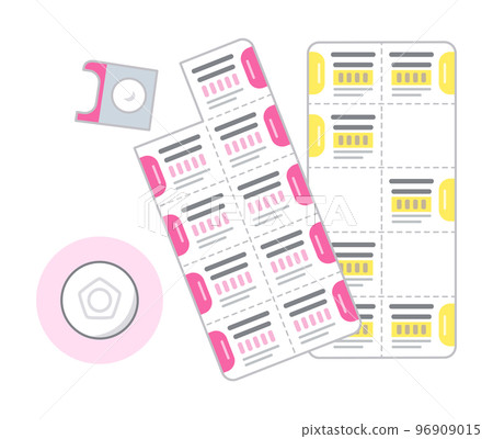 Illustration of sublingual immunotherapy (Miticure) 96909015