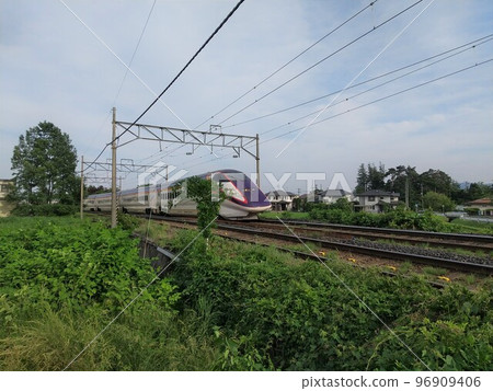 Yamagata Shinkansen near Niwasakacho Yamagata Shinkansen near Niwasakacho 96909406