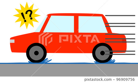 I'm surprised by the hydroplaning phenomenon in the car I'm surprised by the hydroplaning phenomenon in the car 96909756