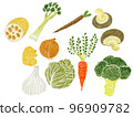 Hand-painted vegetables 96909782