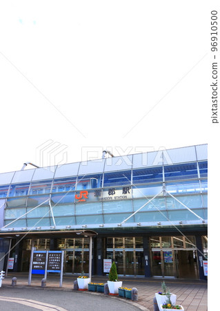 Gamagori city, scenery of JR Gamagori station Gamagori city, scenery of JR Gamagori station 96910500