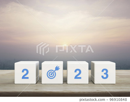 Happy new year 2023 success concept 96910848
