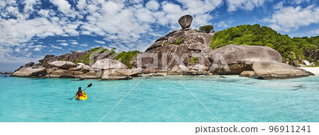 Paradise tropical beach, Thailand 96911241