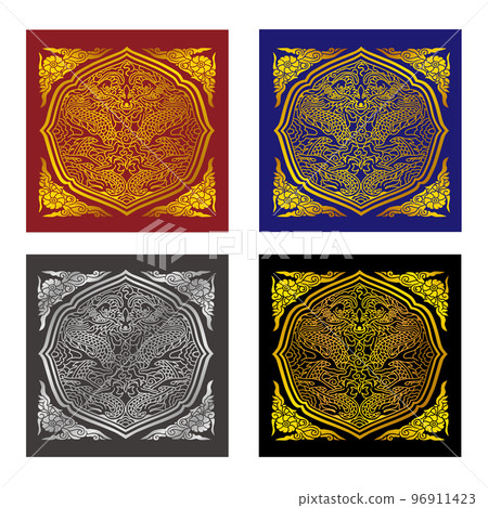 Korean Traditional Ssangyong Pattern Design Source Korean Traditional Ssangyong Pattern Design Source 96911423