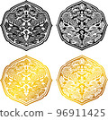 Korean Traditional Ssangyong Pattern Design Source 96911425