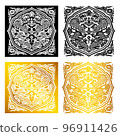 Korean Traditional Ssangyong Pattern Design Source 96911426