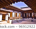View of the front yard of Namsangol Hanok Village 96912922