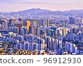 bird's eye view of Seoul 96912930