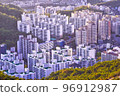 Bird's-eye view of an apartment complex in Seoul 96912987