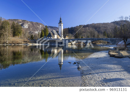 Sv. Janez Krstnik church, Ribcev Laz, Bohinj, Triglav national park, Slovenia Sv. Janez Krstnik church, Ribcev Laz, Bohinj, Triglav national park, Slovenia 96913131