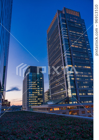 Tokyo Marunouchi Building District Twilight Sunset Tokyo Marunouchi Building District Twilight Sunset 96913510