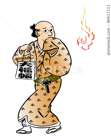 Edo period clerk, night road color 96917111