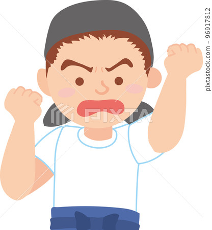 Worker _ fish shop _ facial expression _ anger 96917812