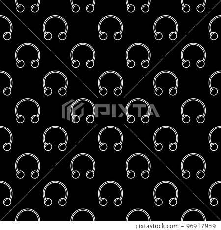 Piercing dark vector concept outline seamless pattern 96917939