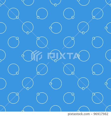 Blue vector seamless pattern made with captive ring linear icons Blue vector seamless pattern made with captive ring linear icons 96917982