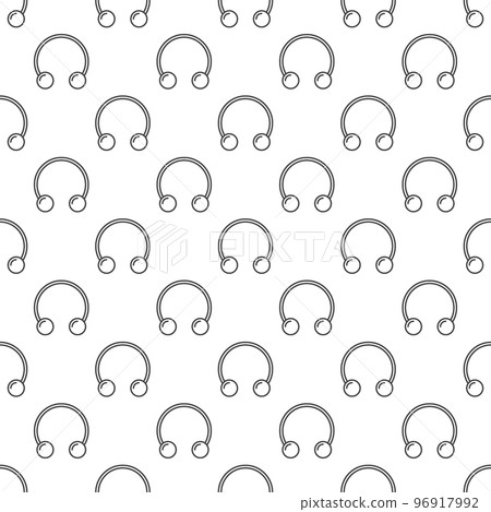 Circular barbells horseshoe vector seamless pattern Circular barbells horseshoe vector seamless pattern 96917992