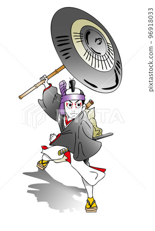 Kabuki, Sukeroku, Hanamichi, Umbrella, Mie B Kabuki, Sukeroku, Hanamichi, Umbrella, Mie B 96918033