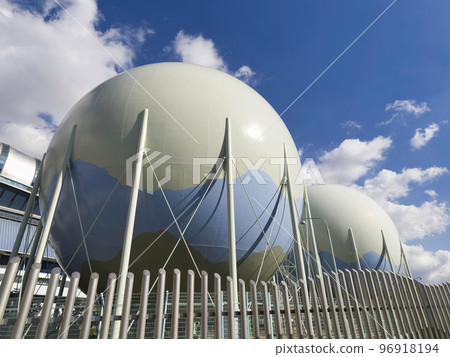 Blue sky and gas tank 96918194