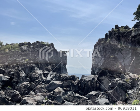 The sea seen through the big rocks The sea seen through the big rocks 96919011