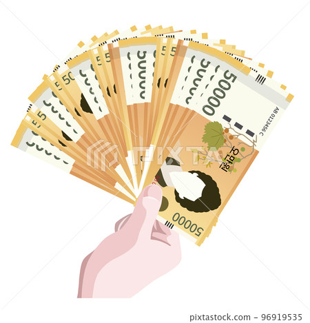 50,000 韓元債務紙幣貨幣 50,000 韓元債務紙幣貨幣 96919535