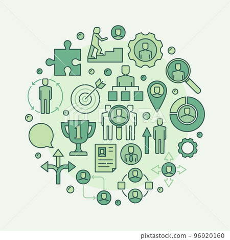 Career green illustration Career green illustration 96920160
