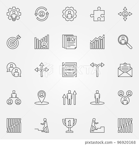 Career icons set Career icons set 96920168