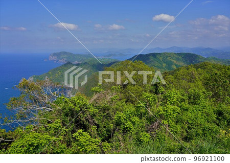 View to the east from the summit of Omijima Takayama 96921100