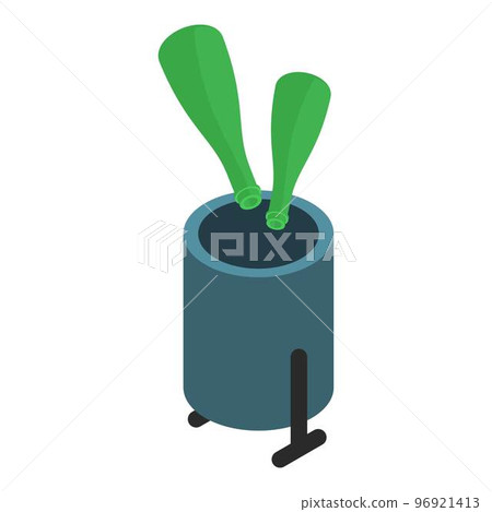 Glass trash icon. Isometric illustration of glass trash vector icon for web Glass trash icon. Isometric illustration of glass trash vector icon for web 96921413