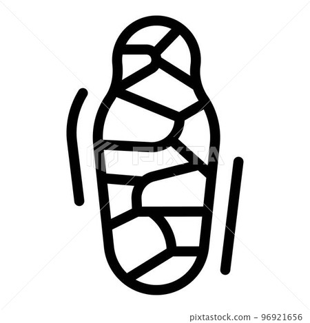 Museum mummy icon. Outline museum mummy vector icon for web design isolated on white background Museum mummy icon. Outline museum mummy vector icon for web design isolated on white background 96921656