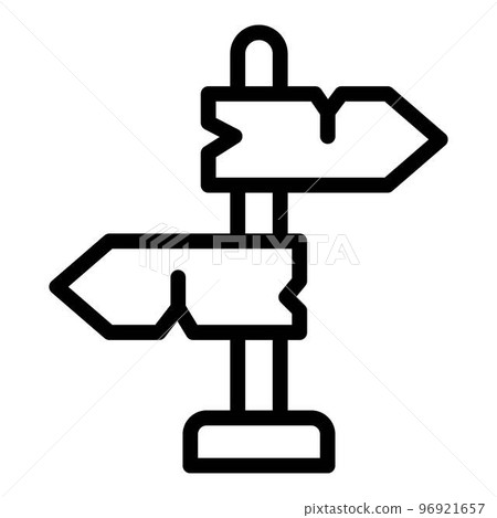 Travel pillar guide icon. Outline travel pillar guide vector icon for web design isolated on white background Travel pillar guide icon. Outline travel pillar guide vector icon for web design isolated on white background 96921657