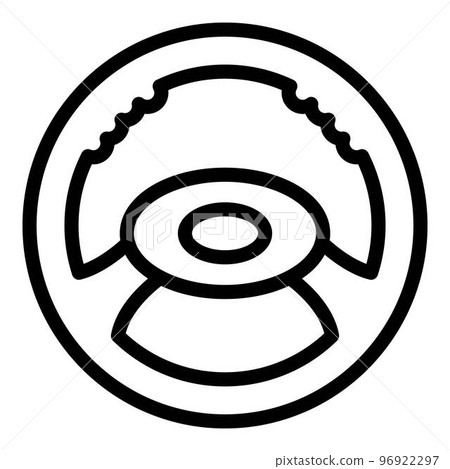 Car steering wheel icon. Outline car steering wheel vector icon for web design isolated on white background Car steering wheel icon. Outline car steering wheel vector icon for web design isolated on white background 96922297