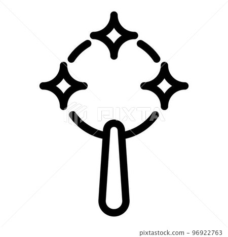 Baby toy rattle icon. Outline baby toy rattle vector icon for web design isolated on white background Baby toy rattle icon. Outline baby toy rattle vector icon for web design isolated on white background 96922763