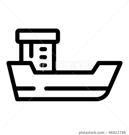 Bath ship icon. Outline bath ship vector icon for web design isolated on white background 96922786