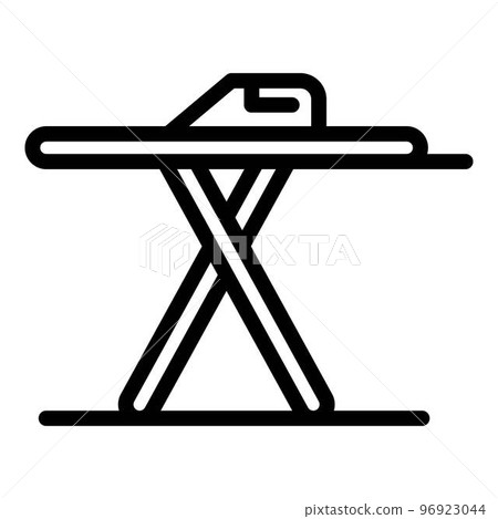 Ironing table icon. Outline ironing table vector icon for web design isolated on white background Ironing table icon. Outline ironing table vector icon for web design isolated on white background 96923044