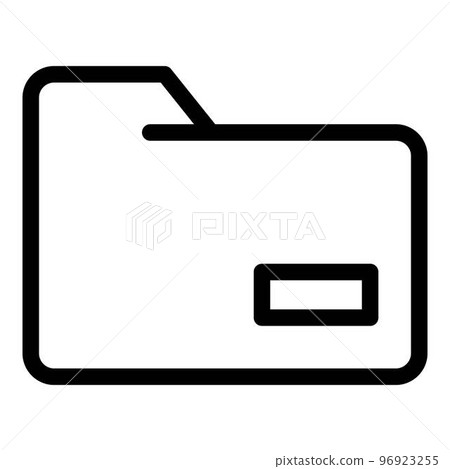 File folder store icon. Outline file folder store vector icon for web design isolated on white background 96923255