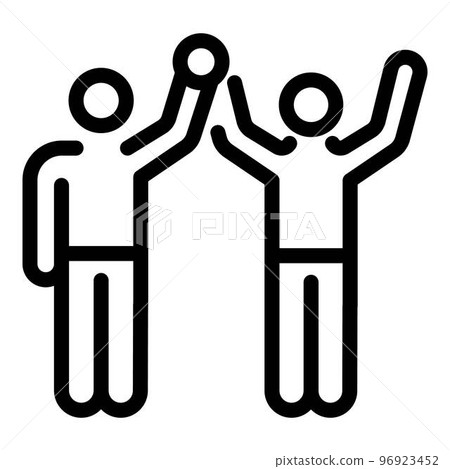 Greco-roman wrestling win icon. Outline greco-roman wrestling win vector icon for web design isolated on white background Greco-roman wrestling win icon. Outline greco-roman wrestling win vector icon for web design isolated on white background 96923452