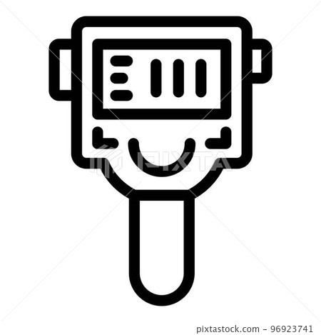 Detection thermal imager icon. Outline detection thermal imager vector icon for web design isolated on white background 96923741