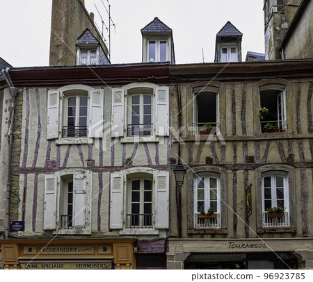 Vintage architecture of Vannes, Brittany, France Vintage architecture of Vannes, Brittany, France 96923785