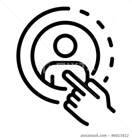 Avatar restructuring icon. Outline avatar restructuring vector icon for web design isolated on white background Avatar restructuring icon. Outline avatar restructuring vector icon for web design isolated on white background 96923812