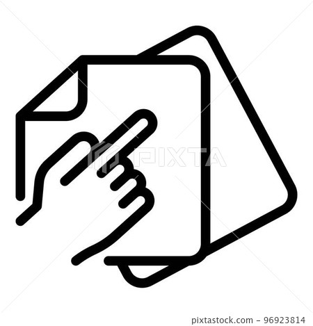Refer restructuring icon. Outline refer restructuring vector icon for web design isolated on white background Refer restructuring icon. Outline refer restructuring vector icon for web design isolated on white background 96923814