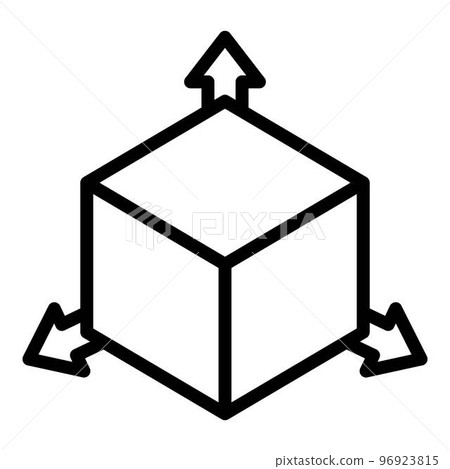 Restructuring 3d direction icon. Outline restructuring 3d direction vector icon for web design isolated on white background Restructuring 3d direction icon. Outline restructuring 3d direction vector icon for web design isolated on white background 96923815