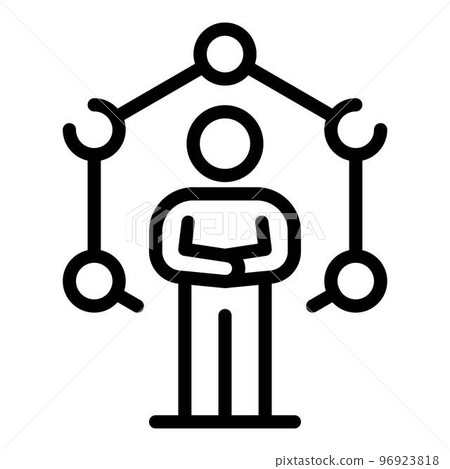 Crowdfunding idea icon. Outline crowdfunding idea vector icon for web design isolated on white background Crowdfunding idea icon. Outline crowdfunding idea vector icon for web design isolated on white background 96923818