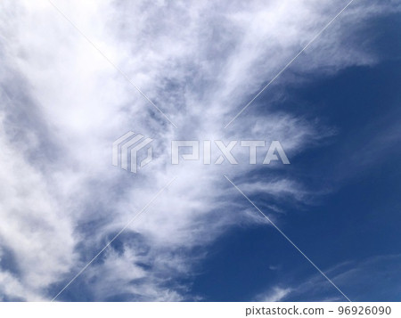 Blue piece of sky with clouds, texture Blue piece of sky with clouds, texture 96926090