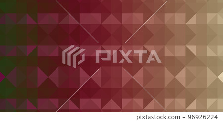Dark red color. Geometric pattern of mosaic of large tiles of a minimalist design background, abstract colored texture, geometric shape. 96926224