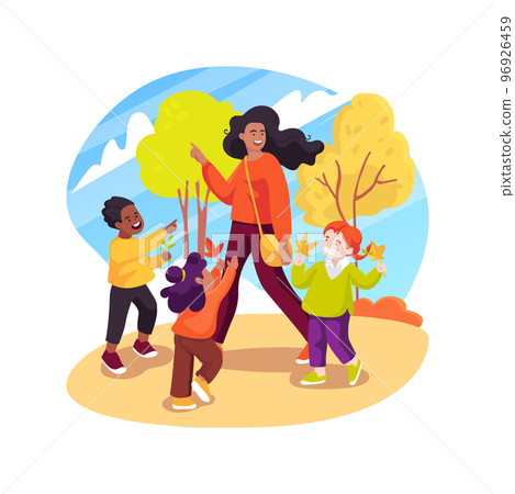 Forest school isolated cartoon vector illustration. Forest school isolated cartoon vector illustration. 96926459