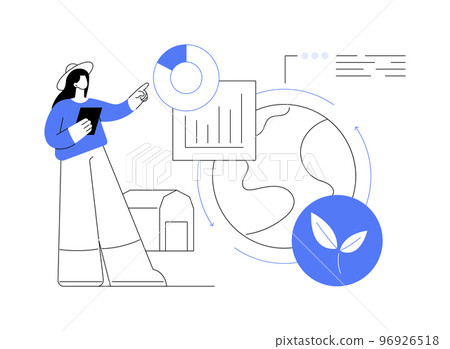 Holistic management abstract concept vector illustration. 96926518
