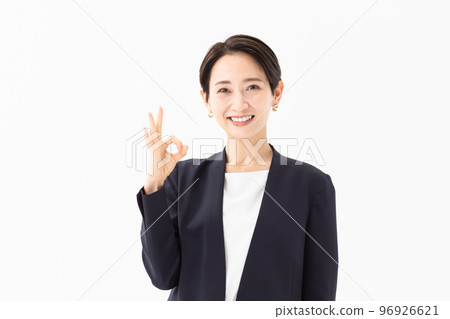 Okay pose woman Okay pose woman 96926621