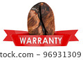 Coffee bean warranty concept. 3D rendering 96931309